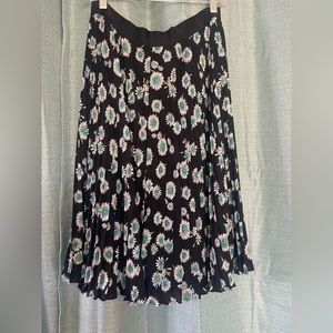 Black and floral skirt.